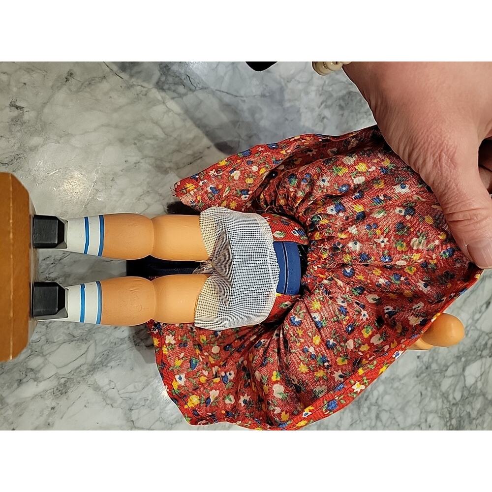 Vintage Matthes Nutcracker 12.5" Tall Real Fur Hair - Picture 8 of 8